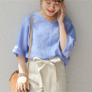 シップス(SHIPS)のSHIPS for women リネン2WAYドルマン(シャツ/ブラウス(半袖/袖なし))