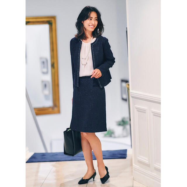 メーカー公式ショップ INDIVI インディヴィ 美品ブラックスカート M