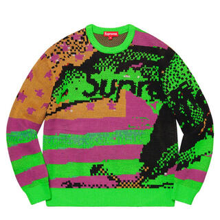 シュプリーム(Supreme)のsupreme  Digital Flag Sweater M 新品未使用品(ニット/セーター)