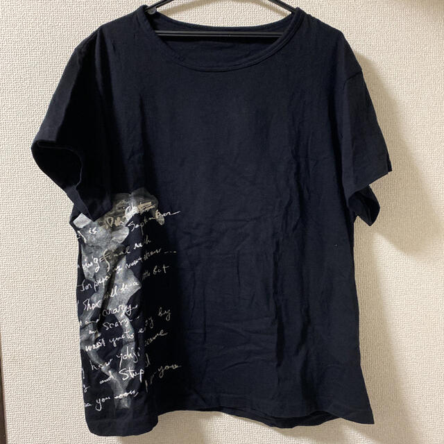 Yohji Yamamoto(ヨウジヤマモト)のBLACK scandal yohji yamamoto ペイントロゴTシャツ レディースのトップス(Tシャツ(半袖/袖なし))の商品写真