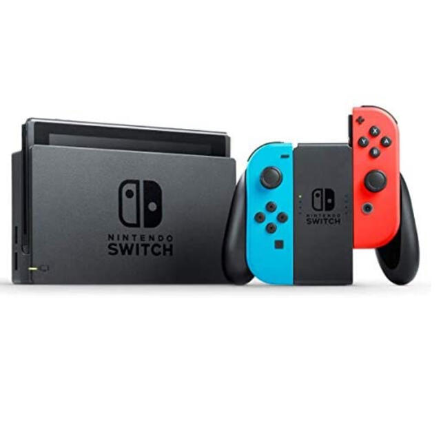 Nintendo Switch(ニンテンドースイッチ)のNintendo Switch JOY-CON(L) ネオンブルー/(R) ネオ エンタメ/ホビーのゲームソフト/ゲーム機本体(家庭用ゲーム機本体)の商品写真