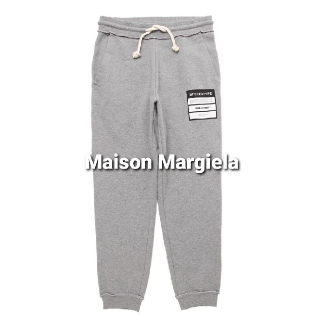 【 大感謝セール】 Maison Martin Margiela - 新品未使用　メゾンマルジェラ　スウェットパンツ　ステレオタイプ46サイズ スウェット