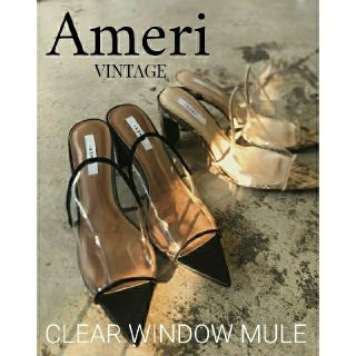 アメリヴィンテージ(Ameri VINTAGE)の新品 Ameri CLEAR WINDOW MULE(ミュール)