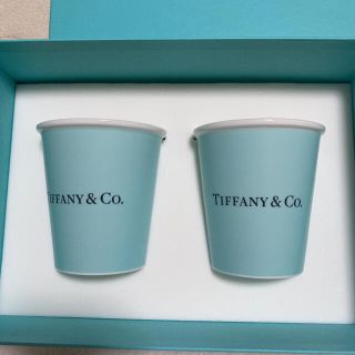 ティファニー(Tiffany & Co.)のティファニー　ボーンチャイナ　ペアカップ(グラス/カップ)