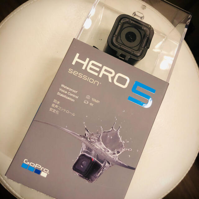 スマホ/家電/カメラGoPro Hero 5 session 日本正規品レンズカバーSDカード付き