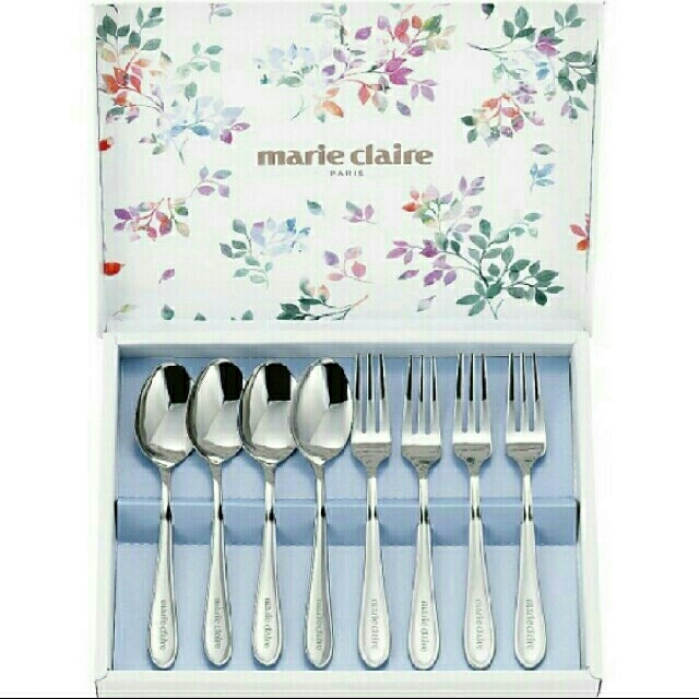 Marie Claire(マリクレール)の【新品】marie claire　マリクレール　フォーク＆スプーン　セット インテリア/住まい/日用品のキッチン/食器(カトラリー/箸)の商品写真