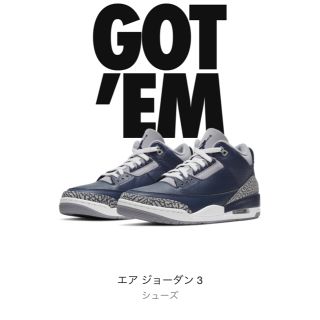 NIKE エア ジョーダン 3 ミッドナイトネイビー(スニーカー)