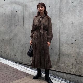 マウジー(moussy)のレオパードワンピース【送料込み】(ロングワンピース/マキシワンピース)