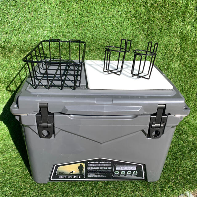 別注カラー‼️アイスランドクーラーボックス 45QT チャコール‼️ハード ...