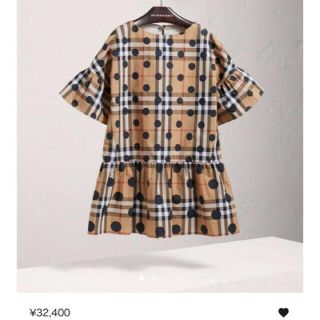 バーバリー(BURBERRY)のBURBERRY CHILDREN ポルカドット ワンピース ７Y 135㎝(ワンピース)