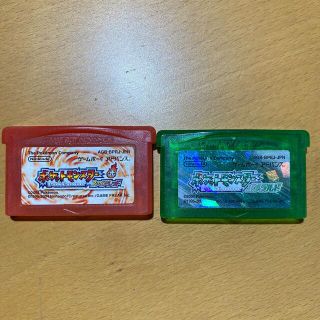 ゲームボーイアドバンス(ゲームボーイアドバンス)の[ウッディー様専用]ポケモン　ファイアレッド、エメラルド(携帯用ゲームソフト)