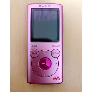 ウォークマン(WALKMAN)のSONY ウォークマン NW-E052【2GB】ピンク　スピーカー付き(ポータブルプレーヤー)