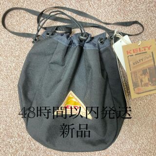 ケルティ(KELTY)の新品未使用　ケルティ　KELTY 巾着　ブラック　ショルダー　古着(ショルダーバッグ)