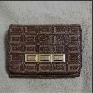 キューポット(Q-pot.)のQ-pot. ビターチョコレート ショートウォレット 二つ折り財布(財布)
