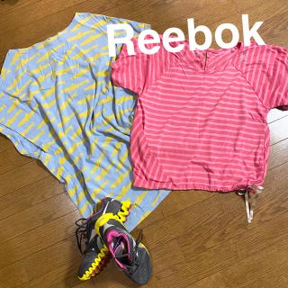 リーボック(Reebok)のフィットネスウェア　トレーニングウェア　ズンバやミカノお好きな方に！(Tシャツ(半袖/袖なし))