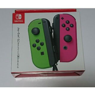 ニンテンドースイッチ(Nintendo Switch)の新品未開封 ジョイコン Joy-Con(L) ネオングリーン (R)ネオンピンク(その他)