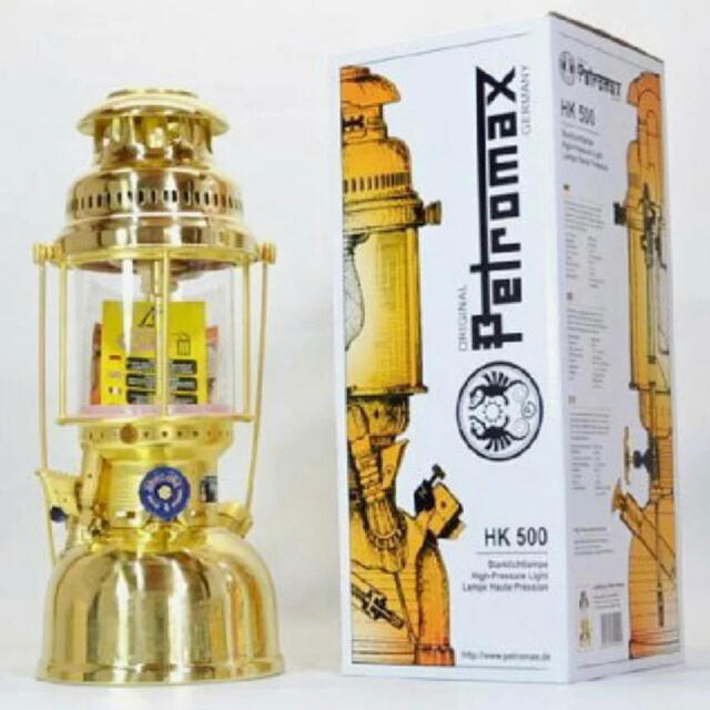 Petromax(ペトロマックス)の新品未使用 Petromax HK500 圧力式 灯油ランタン ブラス スポーツ/アウトドアのアウトドア(ライト/ランタン)の商品写真