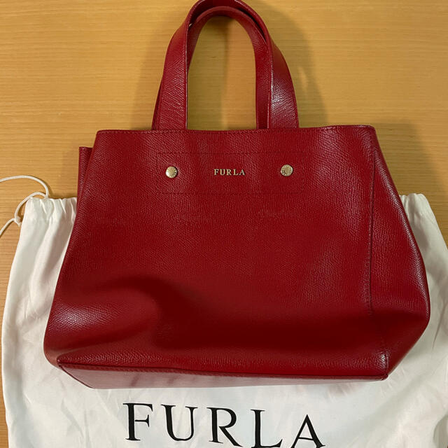 FURLA bag 定価¥30,000ワインレッド