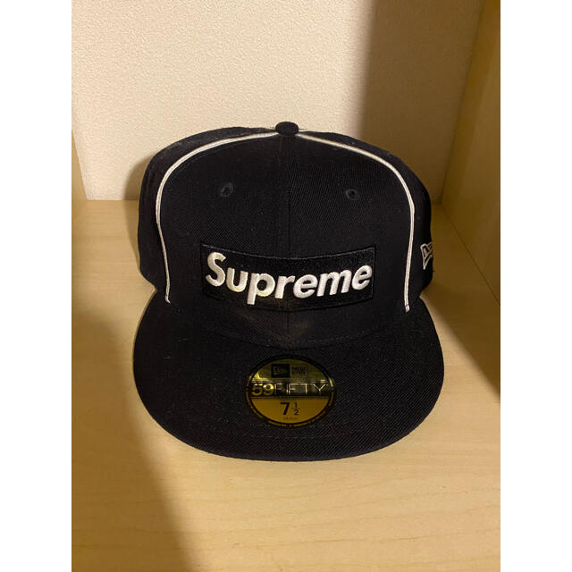 supreme  BOX logo piping new era NAVY