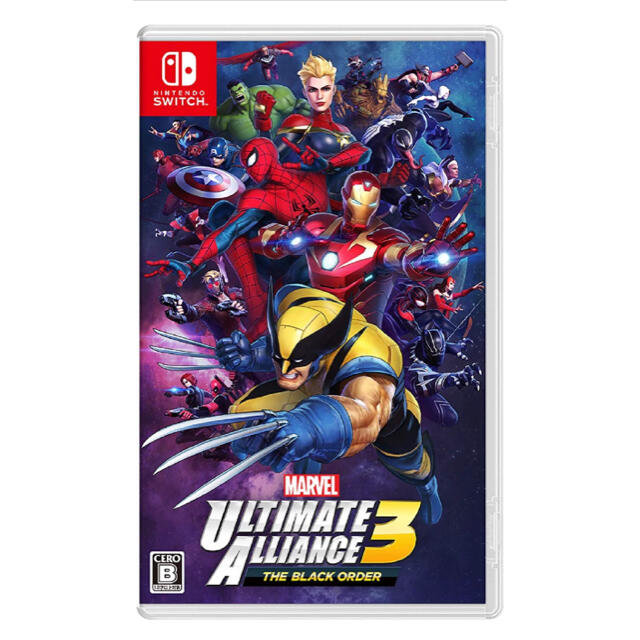 Nintendo Switch(ニンテンドースイッチ)のMARVEL ULTIMATE ALLIANCE 3： The Black Or エンタメ/ホビーのゲームソフト/ゲーム機本体(家庭用ゲームソフト)の商品写真