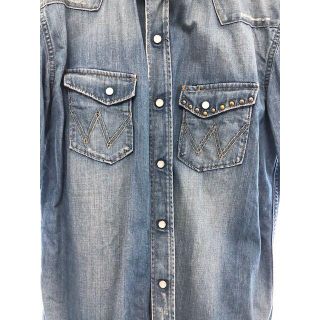 ラングラー(Wrangler)のラングラー Wrangler スタッズ デニムシャツ 限定 人気 アメカジ 経年(シャツ)