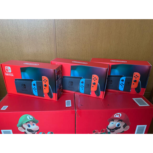 【WEB限定】 任天堂 - Nintendo　Switch　本体　ネオン 3台セット 家庭用ゲーム機本体