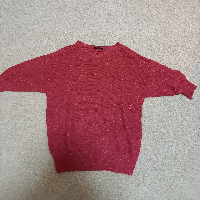 Re-JニットTシャツ春物 レディースのトップス(Tシャツ(長袖/七分))の商品写真