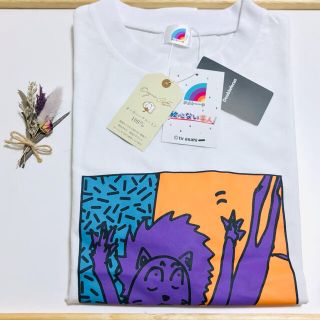 イオン(AEON)のアメトーーク 絵心ない芸人 せいや画伯 火の輪をくぐるライオン TシャツMサイズ(Tシャツ/カットソー(半袖/袖なし))