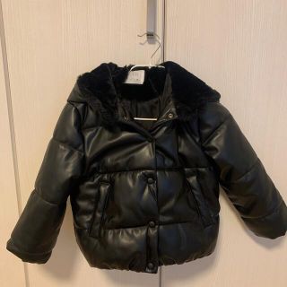 ザラキッズ(ZARA KIDS)のZARA 128 フェイクファーダウンジャケット(ジャケット/上着)