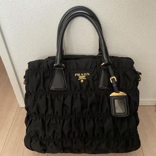 プラダ(PRADA)のPRADA ナイロンギャザー　バッグ(ハンドバッグ)