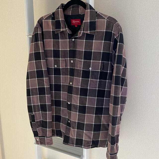 supreme Quilted Faded Plaid Shirt