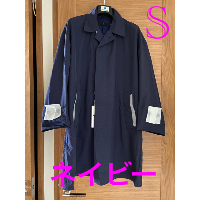 ユニクロ＋J オーバーサイズステンカラーコート Navy Sサイズ