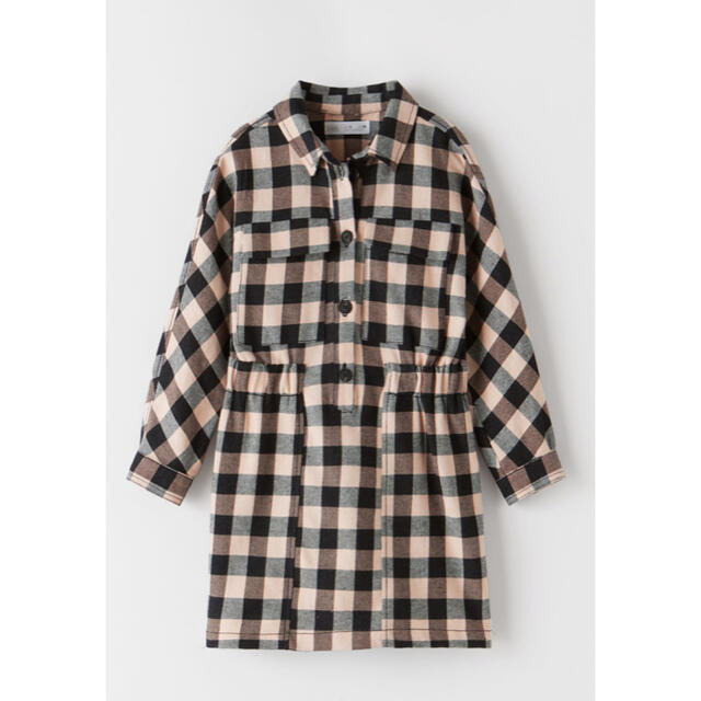 ZARA KIDS(ザラキッズ)のZARA チェック　ワンピース キッズ/ベビー/マタニティのキッズ服女の子用(90cm~)(ワンピース)の商品写真