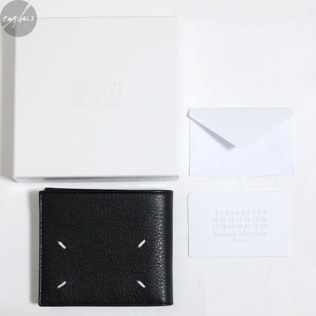 Maison Martin Margiela(マルタンマルジェラ)の18SS メゾンマルジェラ バイフォールド レザー ウォレット 黒白 新品 財布 メンズのファッション小物(折り財布)の商品写真