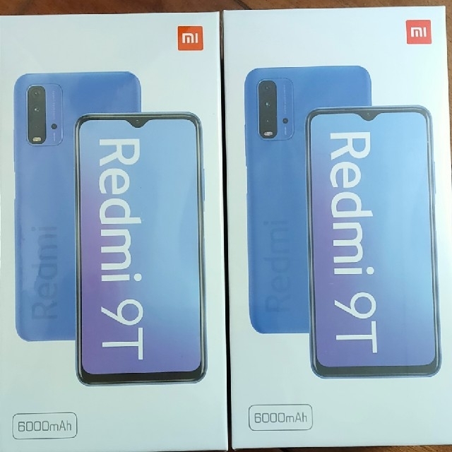 新品未開封 Xiaomi redmi note 9T グレー グリーン 2台