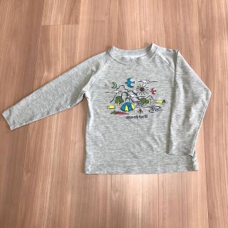 モンベル(mont bell)のモンベル　WIC.T長袖　グレー　120(Tシャツ/カットソー)