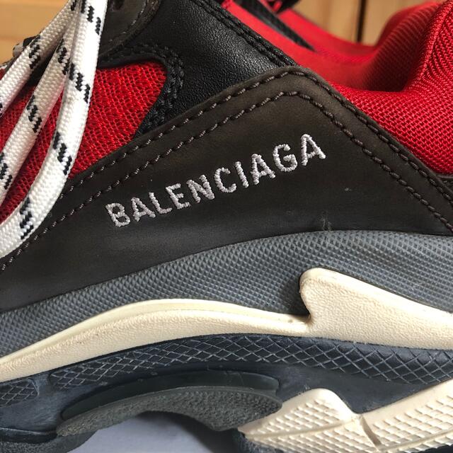 【専用】バレンシアガ BALENCIAGA triple S　ルージュ/ノアール 3