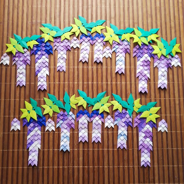 折り紙壁面飾り 藤の花の通販 By りれい S Shop ラクマ