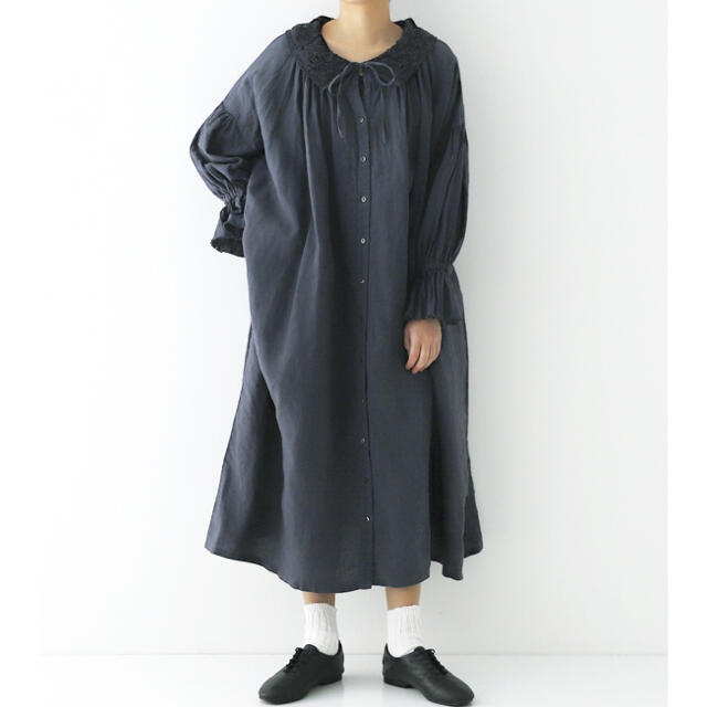 nest Robe ／ネストローブ　レースカラー2wayスモックワンピース