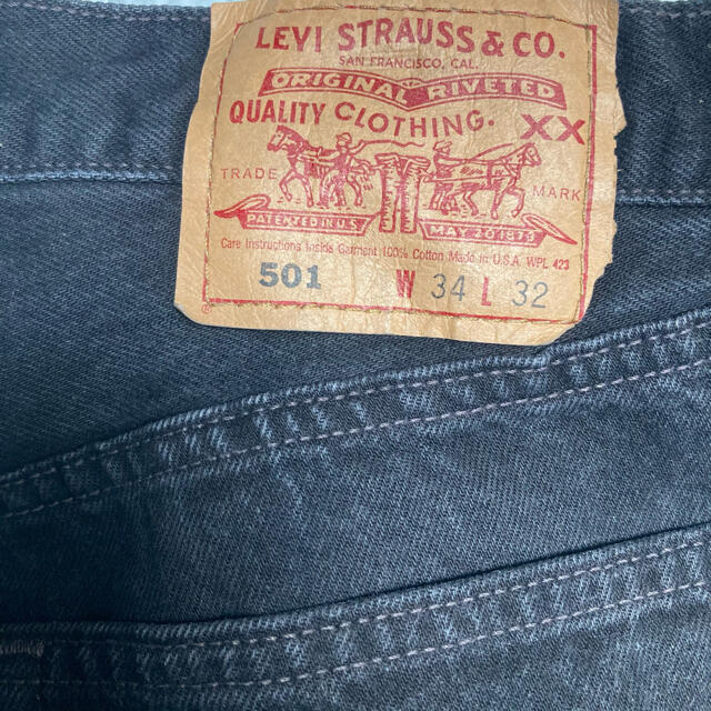 VINTAGE  LEVIS BLACK 501