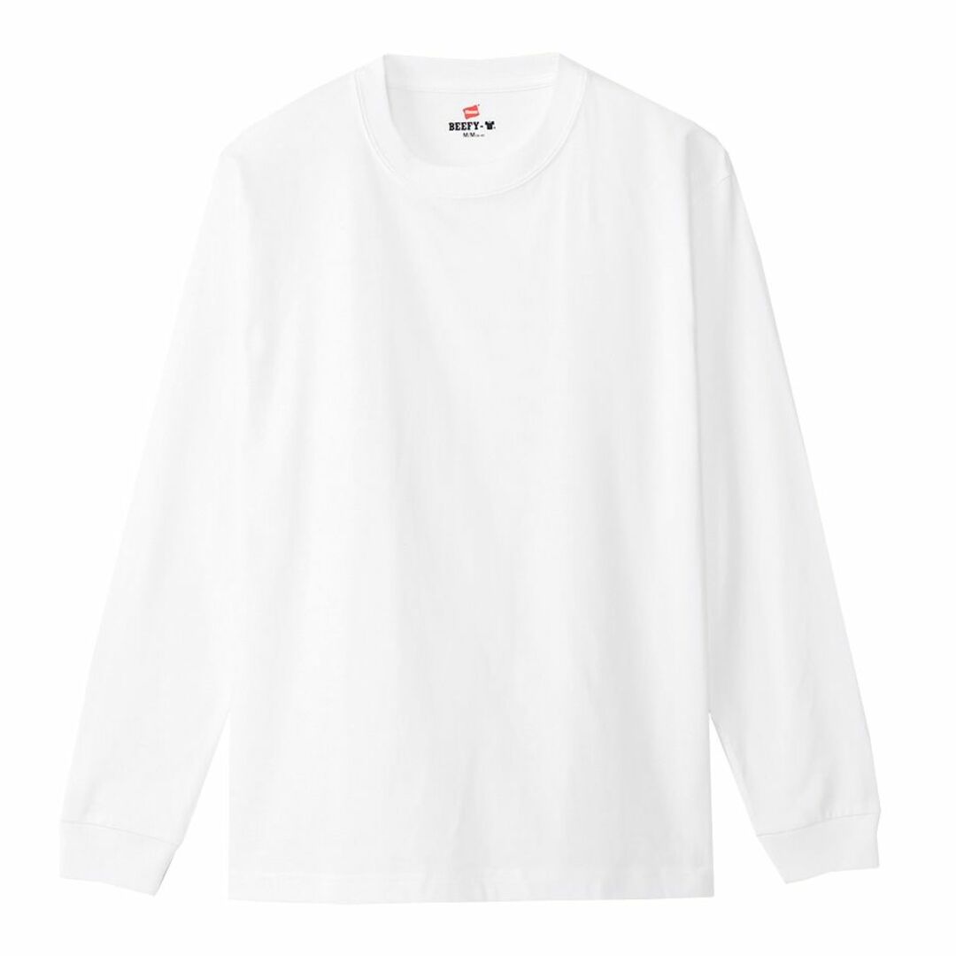 Hanes(ヘインズ)のHanesヘインズ 厚地 ビーフィー 長袖 2枚セット Tシャツ H5186-2 メンズのトップス(Tシャツ/カットソー(七分/長袖))の商品写真