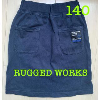 ラゲッドワークス(RUGGEDWORKS)のRUGGED WORKS 140㎝ ネイビースカート　スウェット素材(スカート)