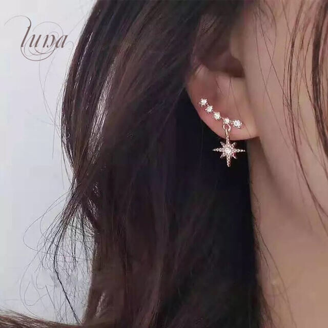 STAR JEWELRY(スタージュエリー)の☆ star☆zirronia pierce☆s925 ポスト☆GOLD レディースのアクセサリー(ピアス)の商品写真