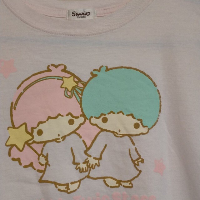 サンリオ(サンリオ)のSanrio　リトルツインシスターズ　キキララ　Tシャツ レディースのトップス(Tシャツ(半袖/袖なし))の商品写真