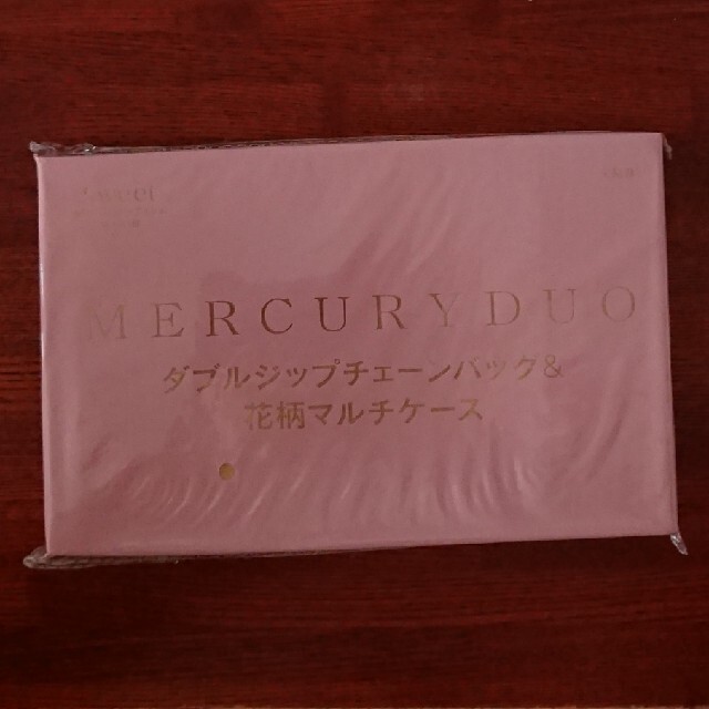 MERCURYDUO(マーキュリーデュオ)のMERCURYDUO　ダブルジップチェーンバッグ＆マルチケース　Sweet付録 レディースのバッグ(ショルダーバッグ)の商品写真