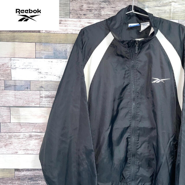Reebok(リーボック)の希少 90’s Reebok ナイロンジャケット　XL ゆるダボ メンズのジャケット/アウター(ナイロンジャケット)の商品写真
