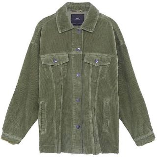 ザラ(ZARA)のZARA コーデュロイシャツジャケット(ミリタリージャケット)