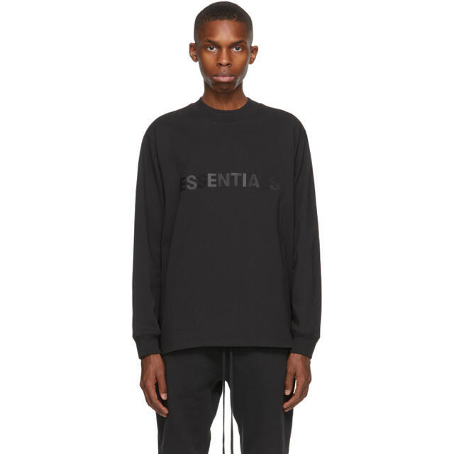 ESSENTIALS Long Sleeve Tee Black Mサイズ