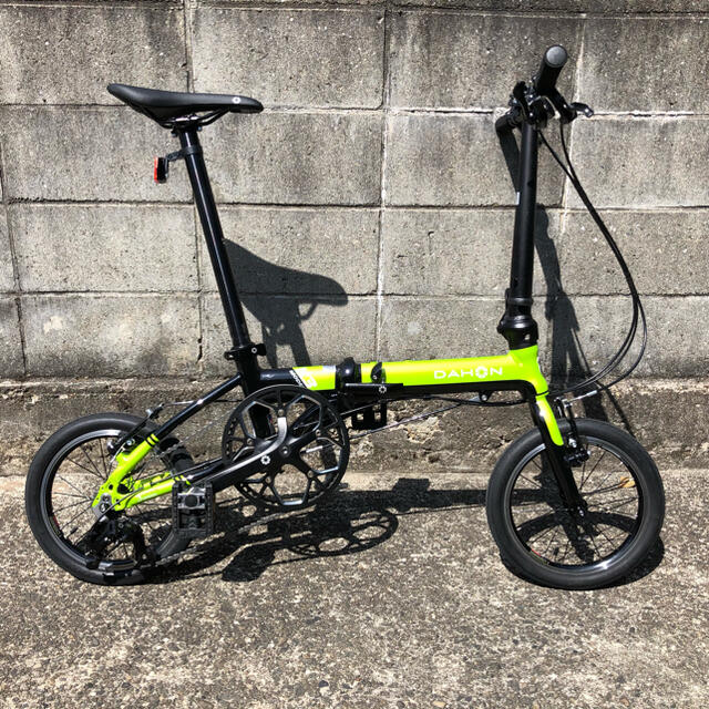 今季一番 K3 DAHON - DAHON ライム ほぼ新車 ダホン K3 自転車本体