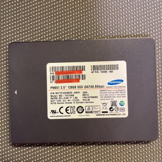 サムスン(SAMSUNG)のSamsung SSD 2.5インチSATA 128GB使用時間349h(PCパーツ)